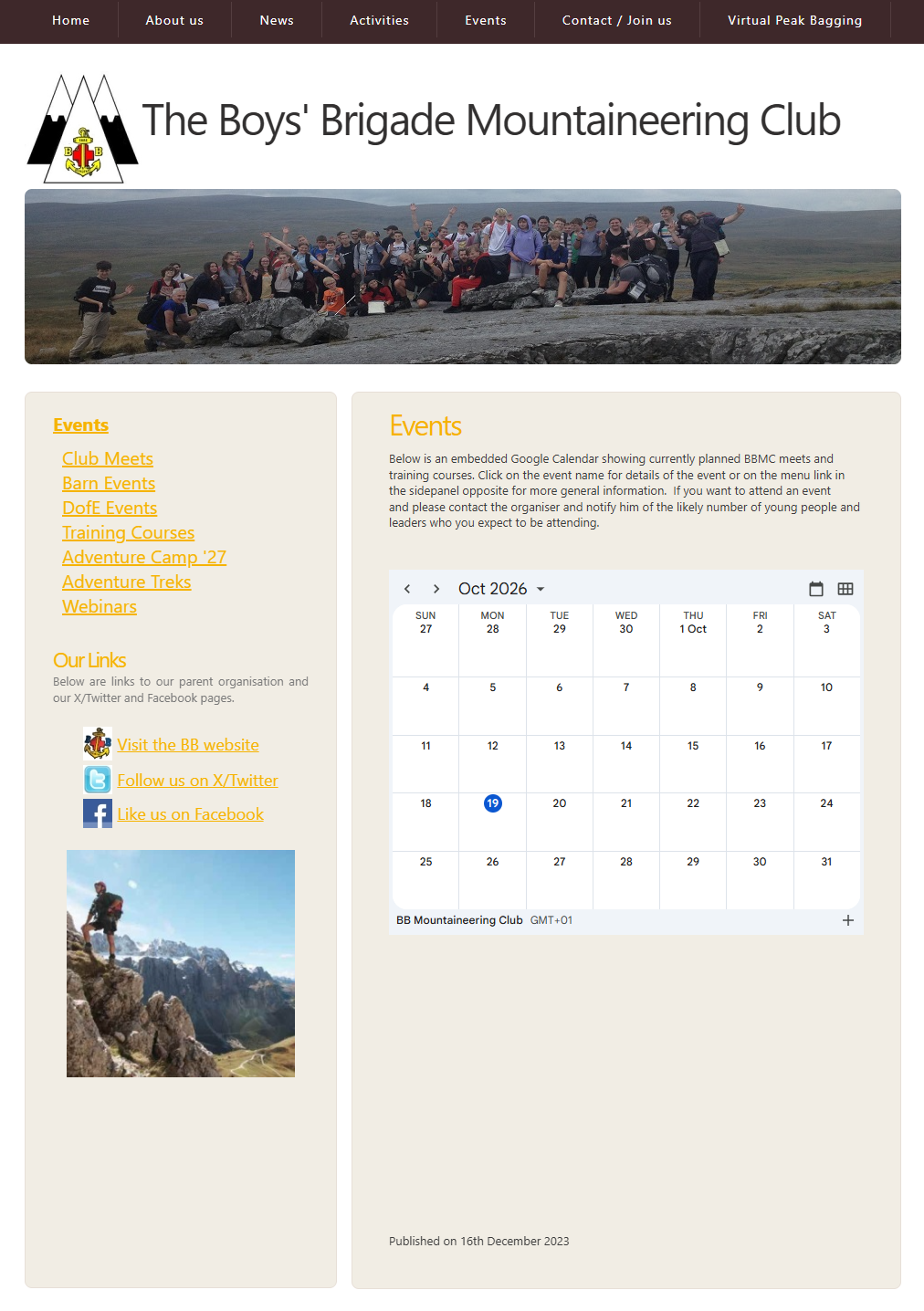 Events Calendar